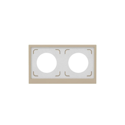 Рамка 2-м KANT IP44 ванильн. марципан DKC 7015944