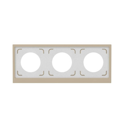 Рамка 3-м KANT IP44 ванильн. марципан DKC 7015946