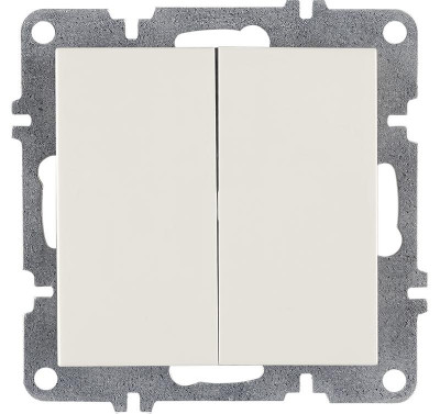 Выключатель 2-кл. LAVIN/KAREN механизм бел. ARVIA 50 01 1000 202
