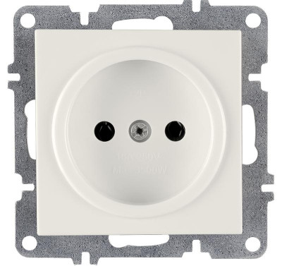 Розетка 1-м СП LAVIN/KAREN 16А IP20 без заземл. механизм бел. ARVIA 50 01 1000 215