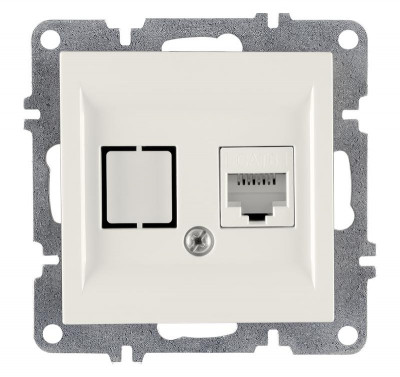 Розетка компьютерная LAVIN/KAREN RJ45 кат.6 механизм бел. ARVIA 50 01 1000 247