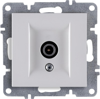 Розетка телевизионная оконечная TV 1вых. СП 1мод. LAVIN/KAREN с экраном механизм бел. ARVIA 50 01 1000 273
