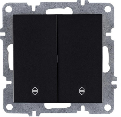 Выключатель проходной 2-кл. LAVIN/KAREN механизм черн. ARVIA 50 07 2000 211