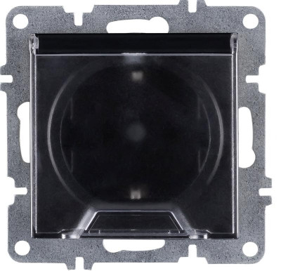 Розетка 1-м СП LAVIN/KAREN 16А IP20 с заземл. с крышкой механизм черн. ARVIA 50 07 2000 218