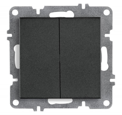 Выключатель 2-кл. LAVIN/KAREN механизм графит ARVIA 50 04 2000 202