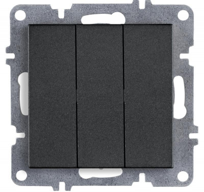 Выключатель 3-кл. LAVIN/KAREN механизм графит ARVIA 50 04 2000 254