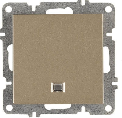 Выключатель 1-кл. LAVIN/KAREN с подсветкой механизм титан ARVIA 50 05 2000 201