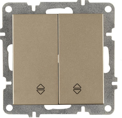 Выключатель проходной 2-кл. LAVIN/KAREN механизм титан ARVIA 50 05 2000 211