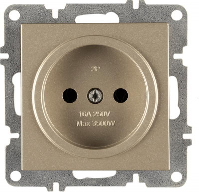 Розетка 1-м СП LAVIN/KAREN 16А IP20 без заземл механизм титан ARVIA 50 05 2000 215