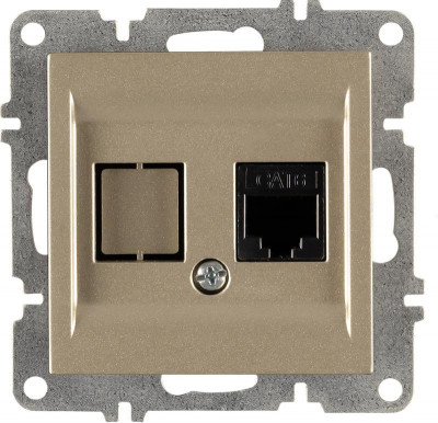 Розетка компьютерная LAVIN/KAREN RJ45 кат.6 механизм титан ARVIA 50 05 2000 247