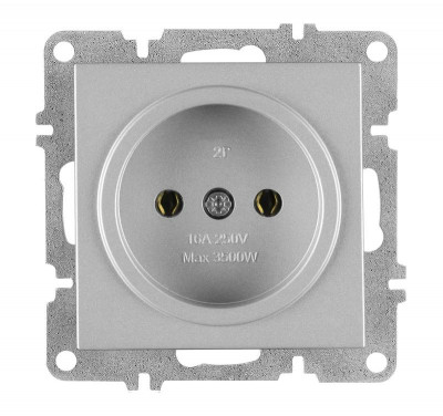 Розетка 1-м СП LAVIN/KAREN 16А IP20 без заземл. механизм сер. ARVIA 50 03 2000 215