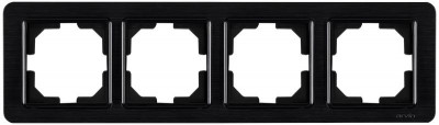 Рамка 4-м LAVIN черн. ARVIA 21 25 4000 024