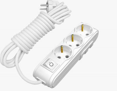 Удлинитель 3х3м с защитой от детей MOTTO с/з и выкл. ARVIA 35 01 1003 503