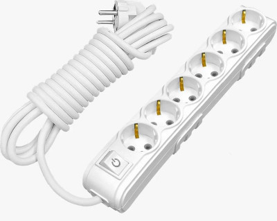 Удлинитель 6х2м с защитой от детей MOTTO с/з и выкл. ARVIA 35 01 1006 502