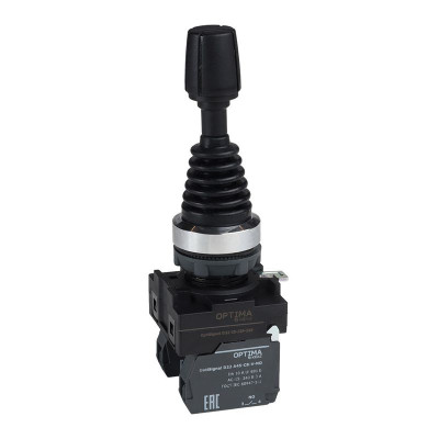 Джойстик OptiSignal D22 C5-J2F-220 пластик. 2 положения 2НО с фиксацией КЭАЗ 380098