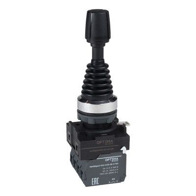Джойстик OptiSignal D22 C5-J4F-240 пластик. 4 положения 4НО с фиксацией КЭАЗ 380111