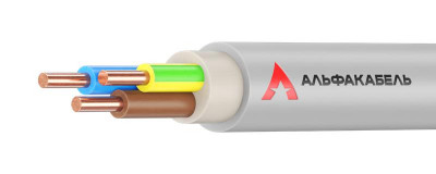 Кабель NYM-J 3х1.5 0.66кВ (уп.10м) АЛЬФАКАБЕЛЬ 05129