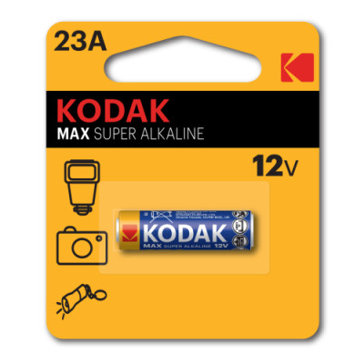 Элемент питания алкалиновый A23/MN21/8LR932 12В MAX SUPER Alkaline (блист. 1шт) KODAK Б0017778