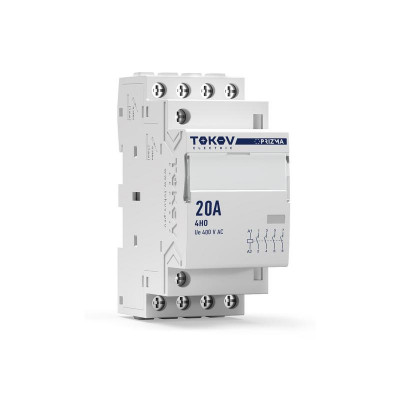 Контактор модульный 36мм 20А 230В АС 4НО PRIZMA TOKOV ELECTRIC TKE-PZ-MC-2-20-230-40