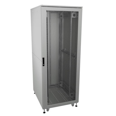 Шкаф напольный разобранный 19дюйм IT-CQE-N 42U 800х1200мм крыша с вырубкой дверь перф. и двойная перф. двойные боковые панели сер. RAL7035 DKC R5ITN42812FP1P2SG