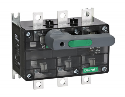 Выключатель-разъединитель 3п 200А ВР-103С с видимым разрывом DEKraft 40453DEK