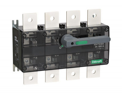 Выключатель-разъединитель 4п 630А ВР-106С с видимым разрывом DEKraft 40474DEK
