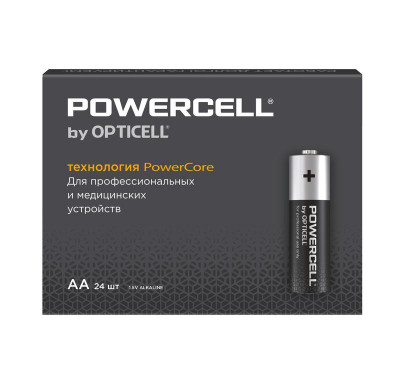 Элемент питания алкалиновый AA/LR6 (уп.24шт) Powercell Opticell 6090005