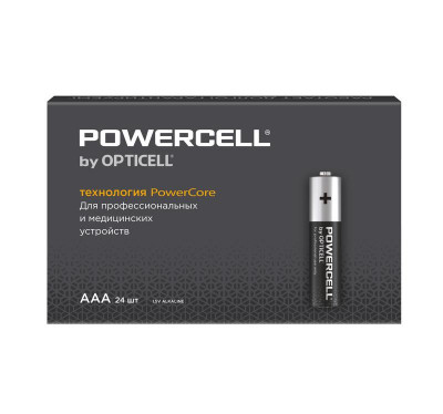 Элемент питания алкалиновый AAA/LR03 (уп.24шт) Powercell Opticell 6090006