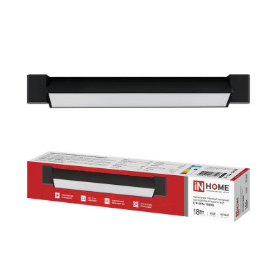 Светильник светодиодный трековый LTP-OPAL 1840BL 18Вт IP20 4000К 1800лм 120гр 333мм линейный поворотн. черн. IN HOME 4690612068077
