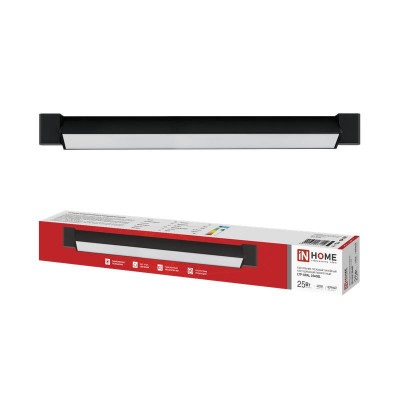 Светильник светодиодный трековый LTP-OPAL 2540BL 25Вт IP20 4000К 2500лм 120гр 465мм линейный поворотн. черн. IN HOME 4690612068084