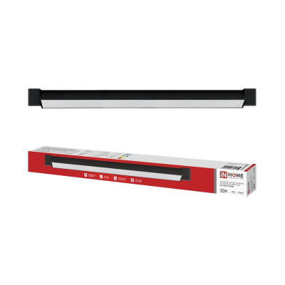 Светильник светодиодный трековый LTP-OPAL 3540BL 35Вт IP20 4000К 3500лм 120гр 598мм линейный поворотн. черн. IN HOME 4690612068091