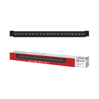 Светильник светодиодный трековый LTP-LENS 3540BL 35Вт IP20 4000К 3500лм 60гр 598мм линейный поворотн. черн. IN HOME 4690612068152