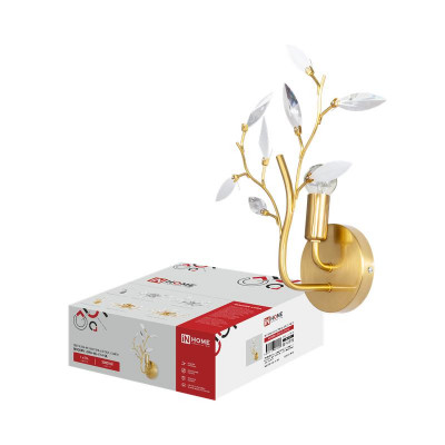 Светильник MODERN LORA-WL-E14-GL E14 настенный под лампу зол. IN HOME 4690612067209