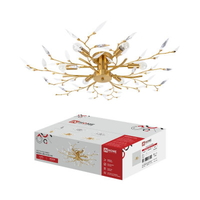 Люстра под лампу MODERN LORA-CL-6E14-GL 6хE14 зол. IN HOME 4690612067247