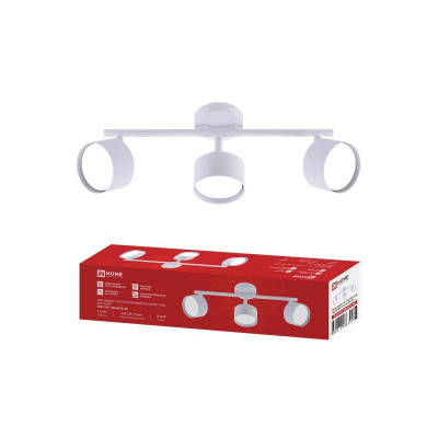 Светильник НПБ СПОТ-3ШxGX53-WH GX53 IP20 потолочн. на штанге бел. IN HOME 4690612066325