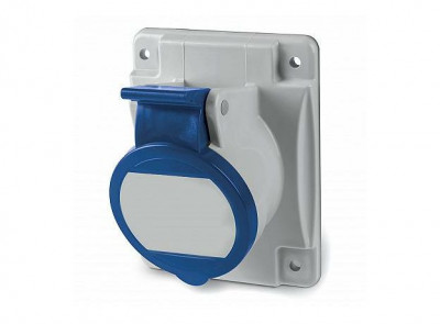 Розетка панельная 32А 3п 2P+E 230В IP44 с наклоном DKC DIS4133263S