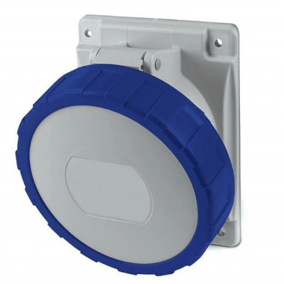 Розетка панельная 16А 3п 2P+E 230В IP67 с наклоном DKC DIS4181663S