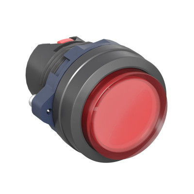 Головка кнопки выпуклая прозрачная с фиксацией красн. DKC M22P-CLLRP