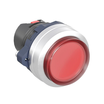 Головка кнопки выпуклая прозрачная с фиксацией алюм. красн. DKC M22P-CLLRA