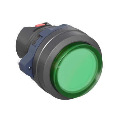 Головка кнопки выпуклая прозрачная с фиксацией зел. DKC M22P-CLLGP