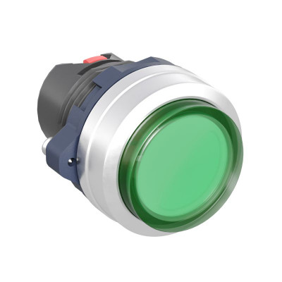 Головка кнопки выпуклая прозрачная с фиксацией алюм. зел. DKC M22P-CLLGA