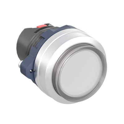 Головка кнопки выпуклая прозрачная с фиксацией алюм. бел. DKC M22P-CLLWA