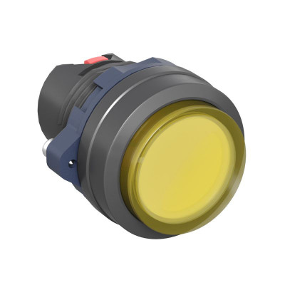 Головка кнопки выпуклая прозрачная с фиксацией желт. DKC M22P-CLLYP