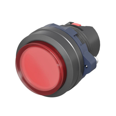 Головка кнопки выпуклая прозрачная без фиксации красн. DKC M22P-CMLRP