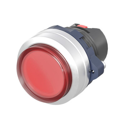 Головка кнопки выпуклая прозрачная без фиксации алюм. красн. DKC M22P-CMLRA