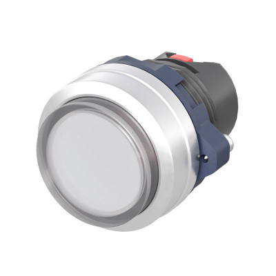 Головка кнопки выпуклая прозрачная без фиксации алюм. бел. DKC M22P-CMLWA