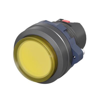 Головка кнопки выпуклая прозрачная без фиксации желт. DKC M22P-CMLYP