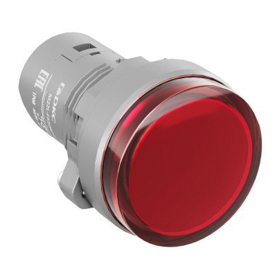 Лампа сигнальная со встроенным диодом 220В зажим Push-In красн. DKC M22L-F220RPU