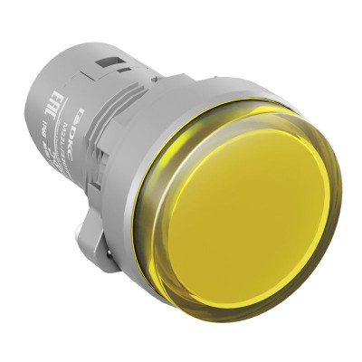 Лампа сигнальная со встроенным диодом 220В зажим Push-In желт. DKC M22L-F220YPU