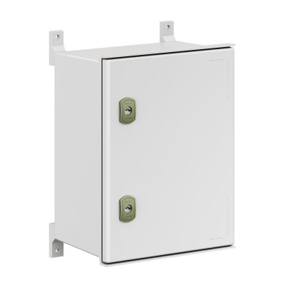 Шкаф цельный навесной из фибергласа без МП со сплошной дверью 400х300х200 (ВхШхГ)мм DKC CN5N0432